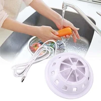 mini ultrasonic dishwasher portable usb fruit vegetable bowl washing machine sink dish washer home kitchen cleaning appliances