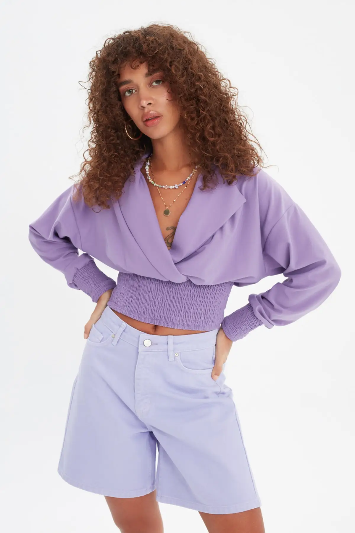

Trendyol Male Collar Gipeli Knitted Blouse TWOSS21BZ1585