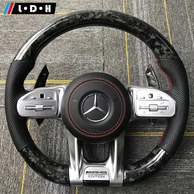 

Рулевое колесо из углеродного волокна для Mercedes Benz C class C200 260 300 180 AMG на заказ