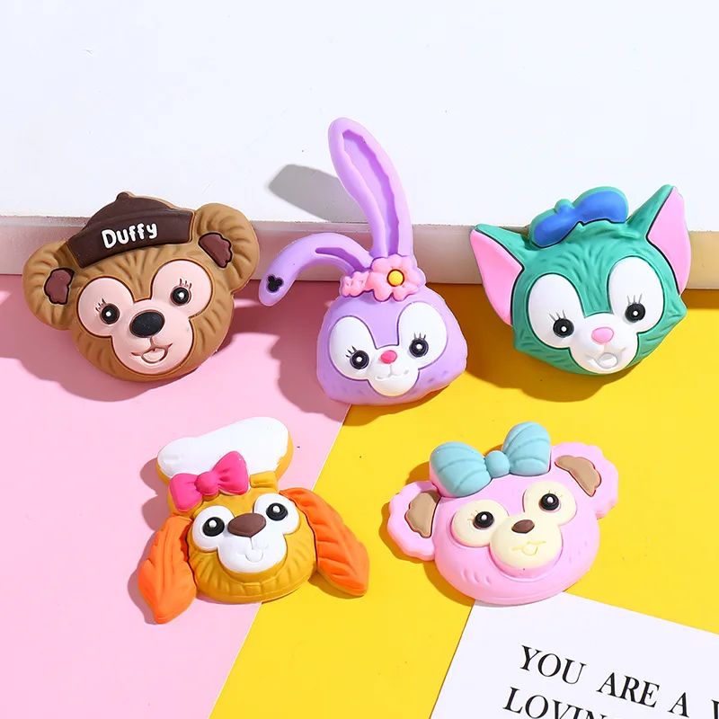 

Cute Disney StellaLou Soft Pottery Accessories Cream Drop Glue Mobile phone case DIY Material Bag Handmade Hair Accessories Gift