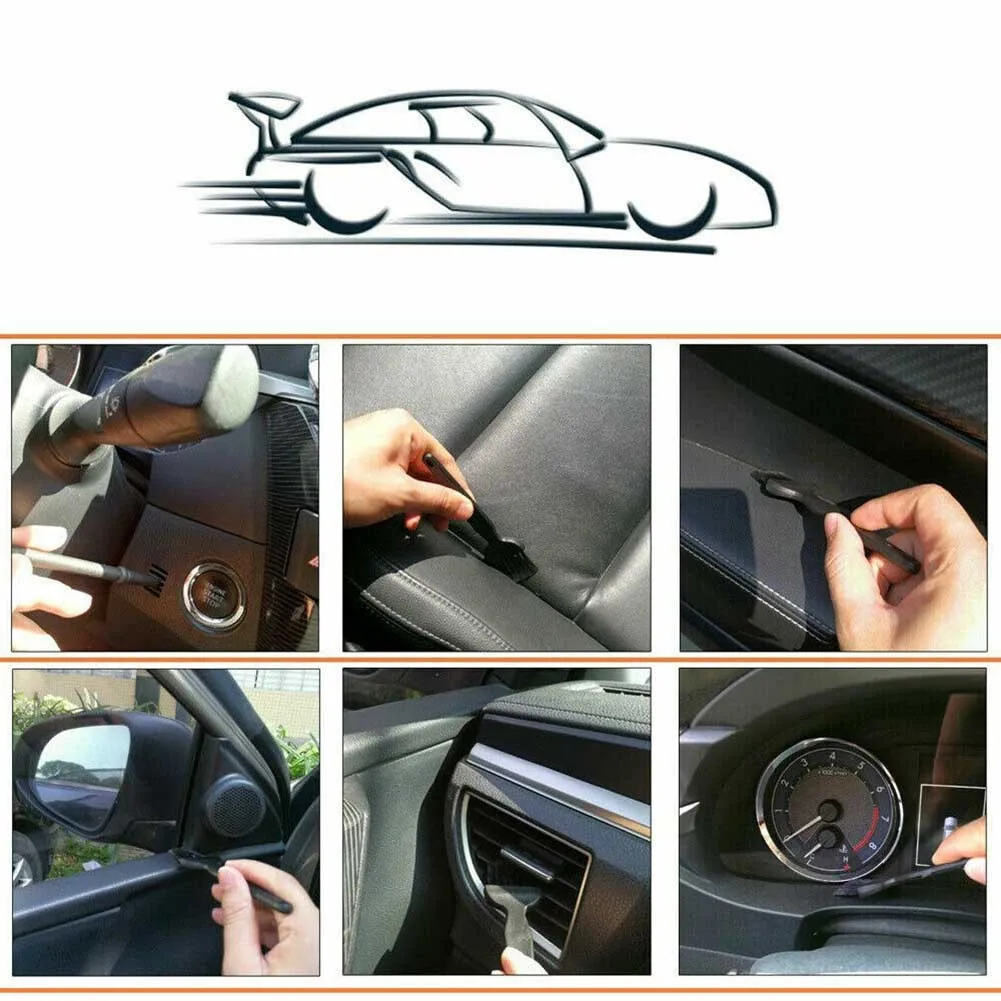 

6pcs/set Car Cleaning Brushes Keyboard Coner Dust Cleaning Brush Window Door Groove USB Interface Cleaner Car Accessories