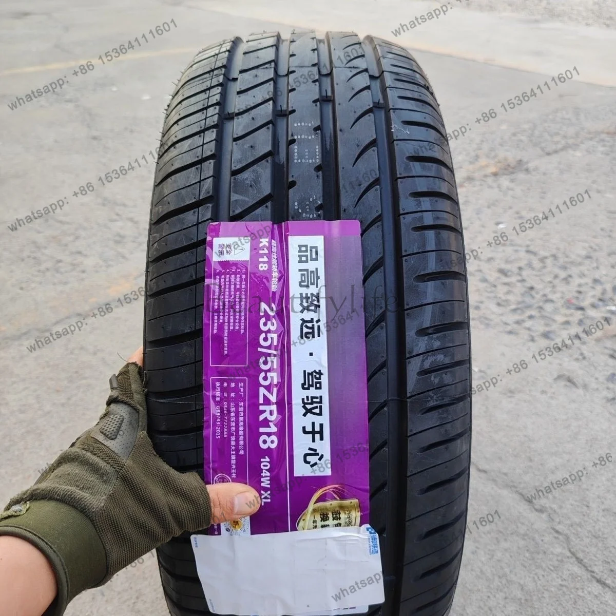 Фото Шина 235/55R18 104W для внедорожников, износостойкая, автозапчасть, шина 8 23555r18 №1