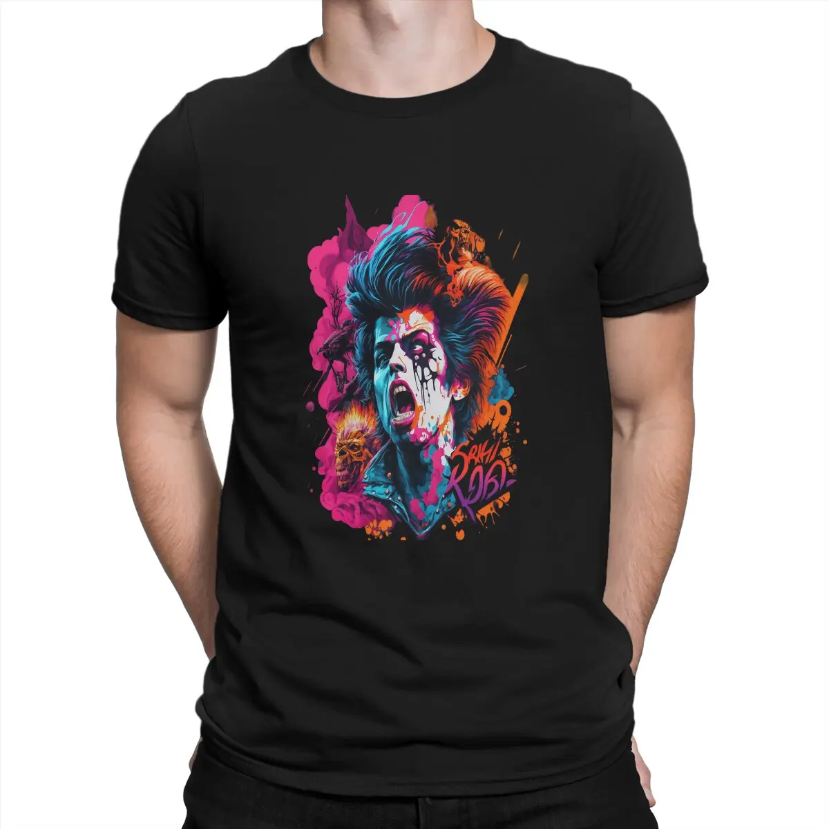 

Guitar Men's TShirt Rock Star Distinctive T Shirt Graphic Sweatshirts Hipster
