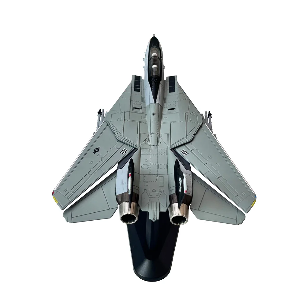 Масштаб 1/100 ВМС США Grumman F14 F-14B Jolly Rogers VF-103 Истребитель Металлическая игрушка Литая