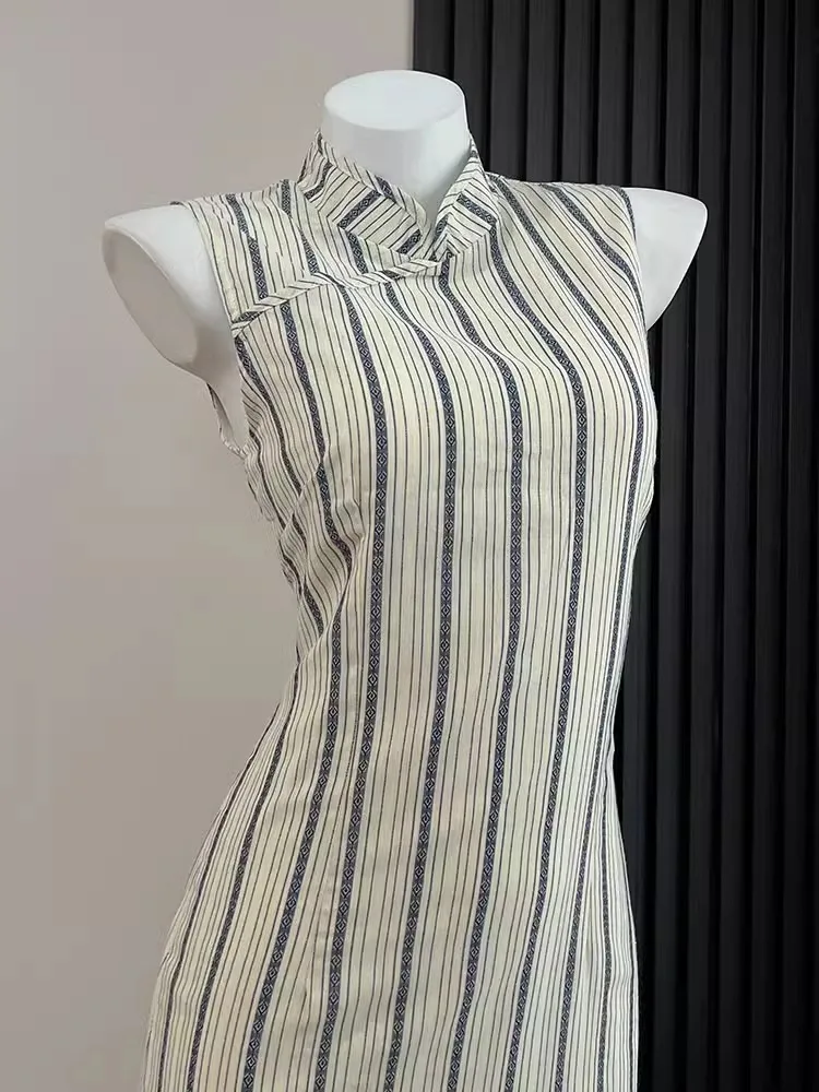 Новое китайское платье Мисс Китайской Республики в стиле ретро High Sense облегающее