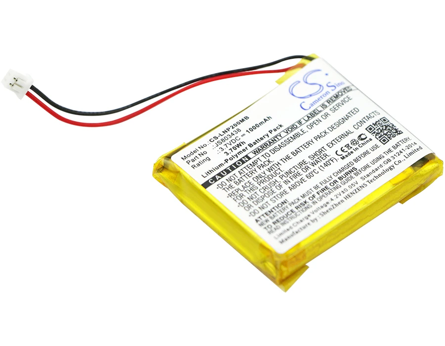 

CS 1000mAh / 3.70Wh battery for Luvion Platinum 2 JS803438
