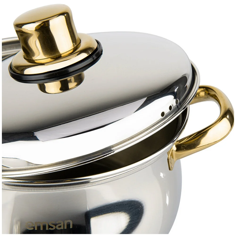 6 pieces stainless steel cookware set with induction base healthy non toxic kitchen tool useful home appliances free global shipping