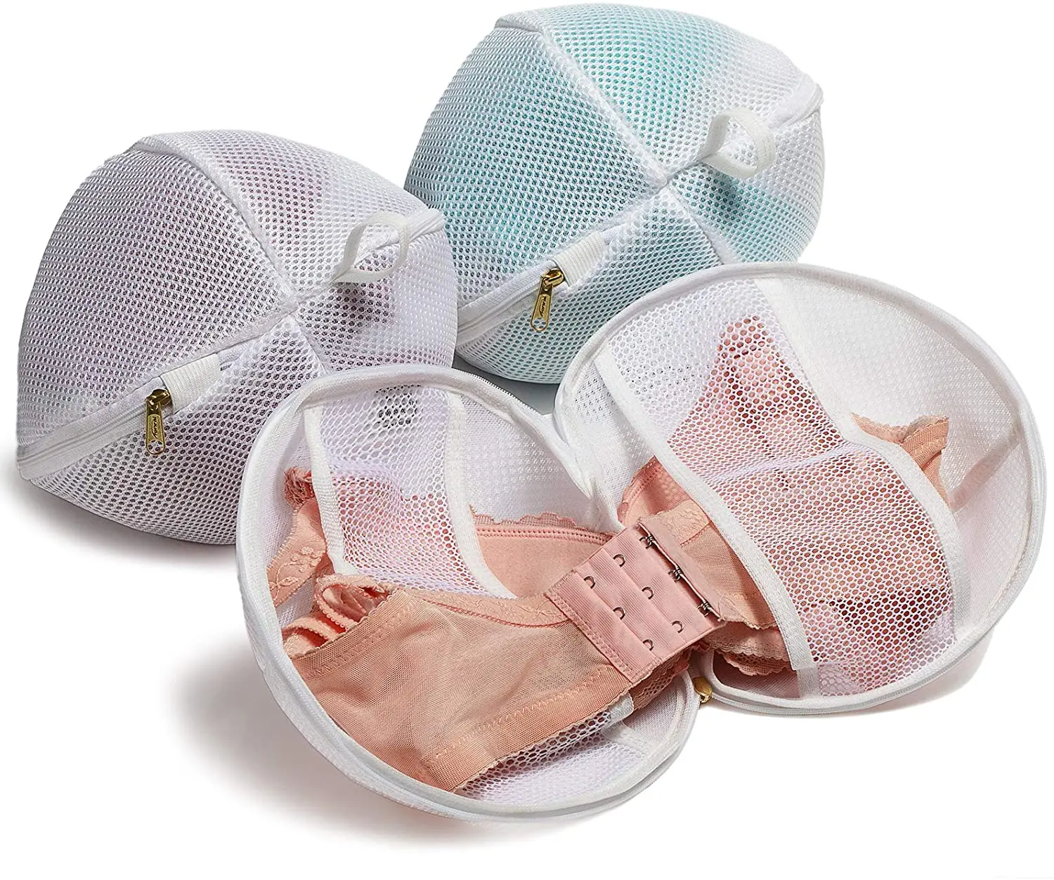 

Set of 3 (3 Medium Bra Bags, Fits A-D Cup, Delicates Laundry Bags, Bra Fine Mesh Wash Bag Protect Bra or Underware in The Washer