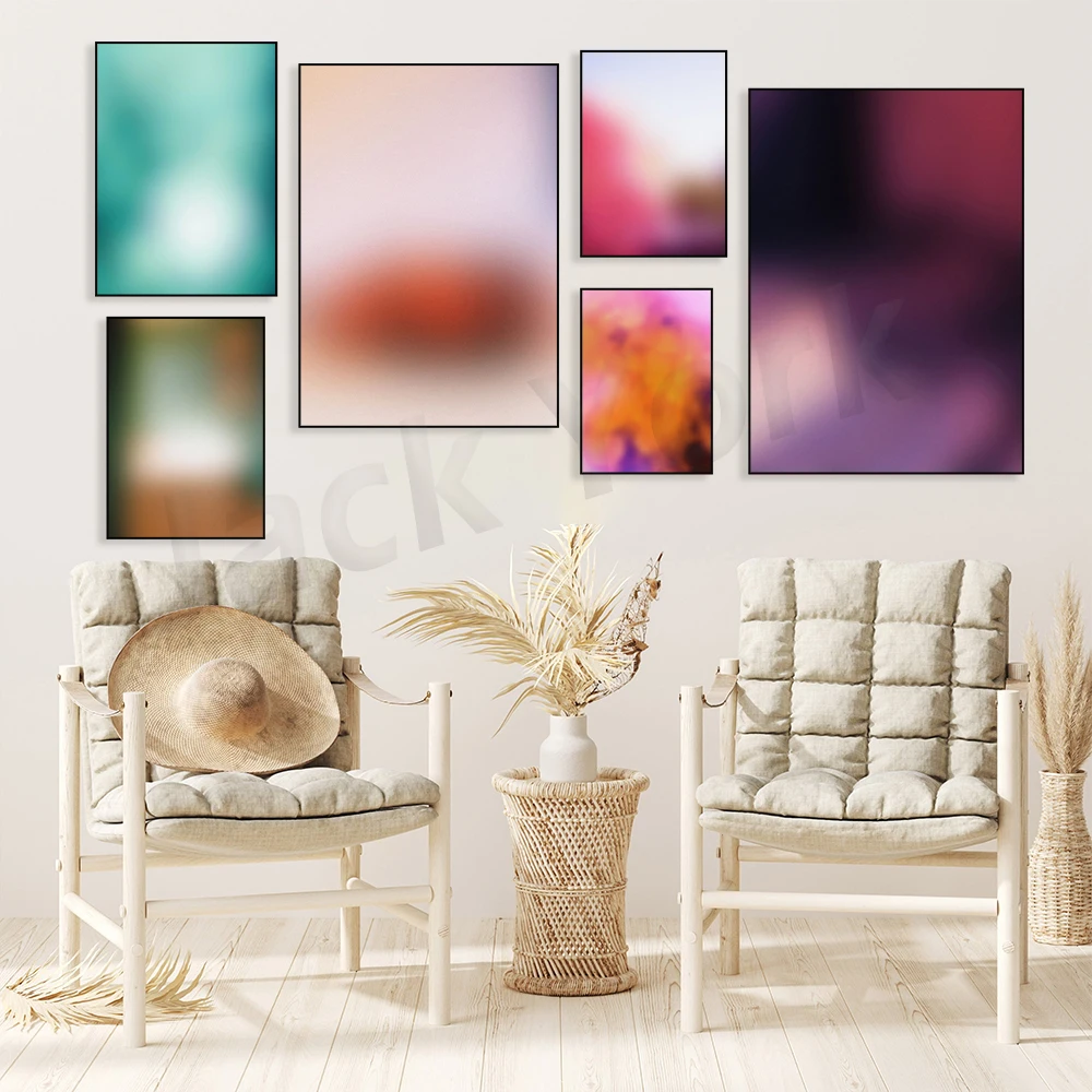 

Pastel Warm Colors Gradient Print | Minimalist Wall Art, Abstract Wall Art