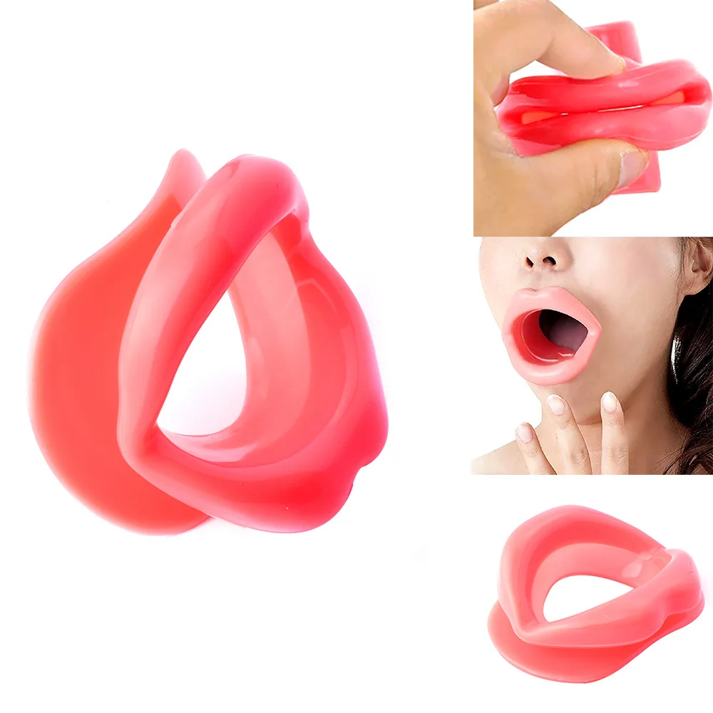 

Silicone Rubber Face Slimmer Exercise Mouth Piece Muscle Anti Wrinkle Lip Trainer Mouth Massager Exerciser Mouthpiece Face Care