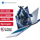 Игровой ноутбук Machenike T58 RTX3060 i7 11800H 16G 512G SSD 144 Гц 15,6 ''WiFi 6 клавиатура с подсветкой 2 года гарантии