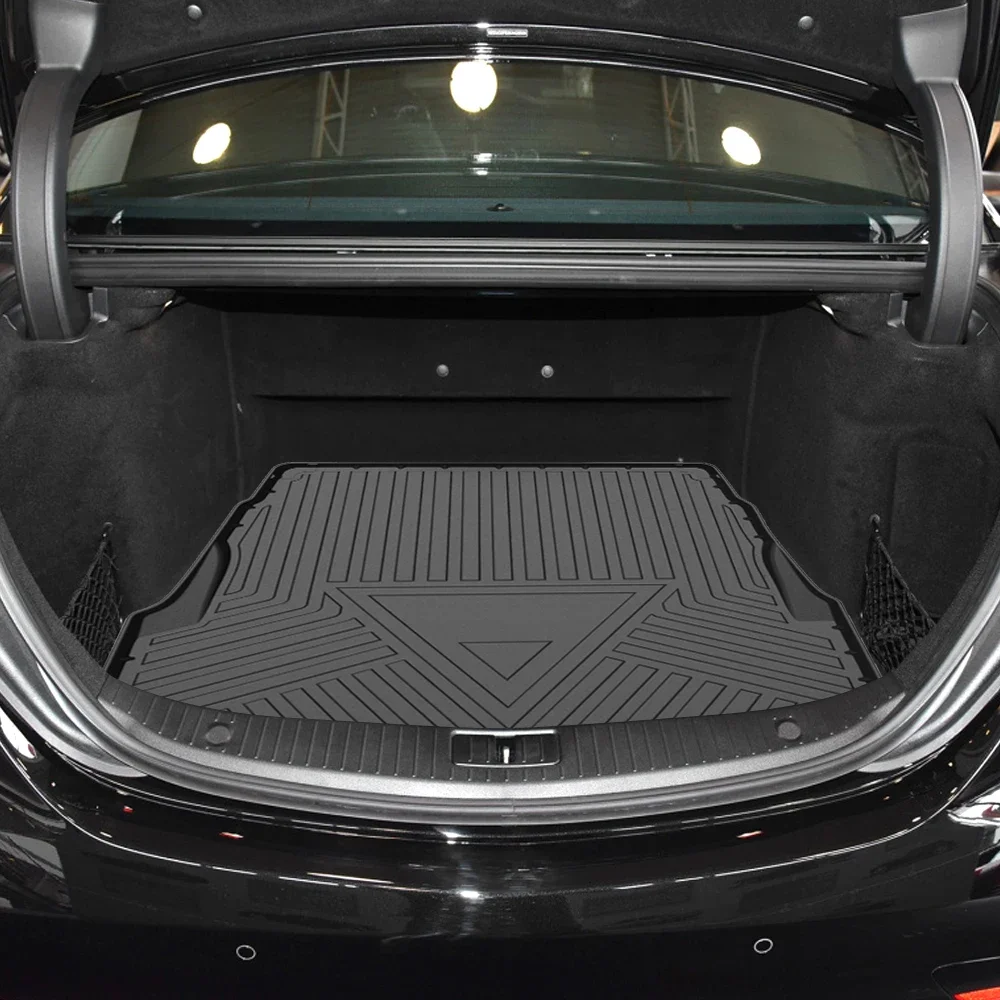 Фото Для Mercedes-Benz S-Class W222 LWB 2014-2019 автомобильный грузовой подкладка всепогодный TPE нескользящие коврики в багажник лоток для багажника ковер аксессуары №3