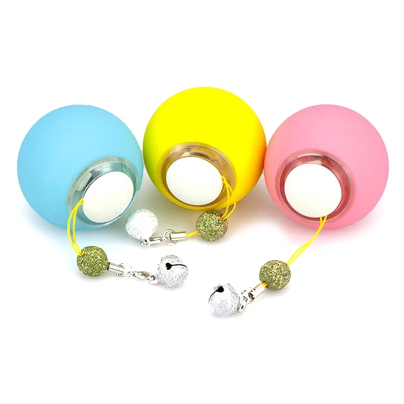 

Interactive Cats Toy Electric Balls with Light Random Motion Automatic Rolling Toy for Puppy Kitten USB Rechargeable 11XA