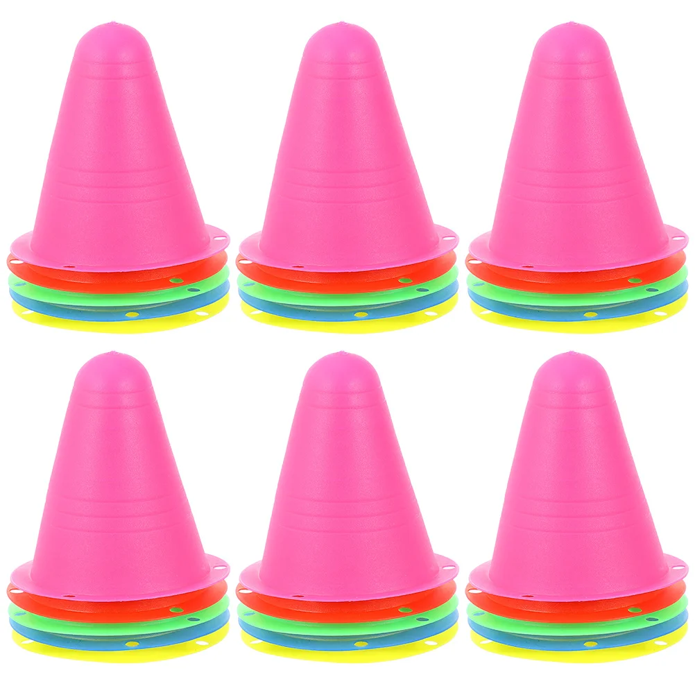

30 Pcs Roller Bollards Stackable Cones Skating Markers Training Mini Soccer Ball Bike Wind-proof Skate Football
