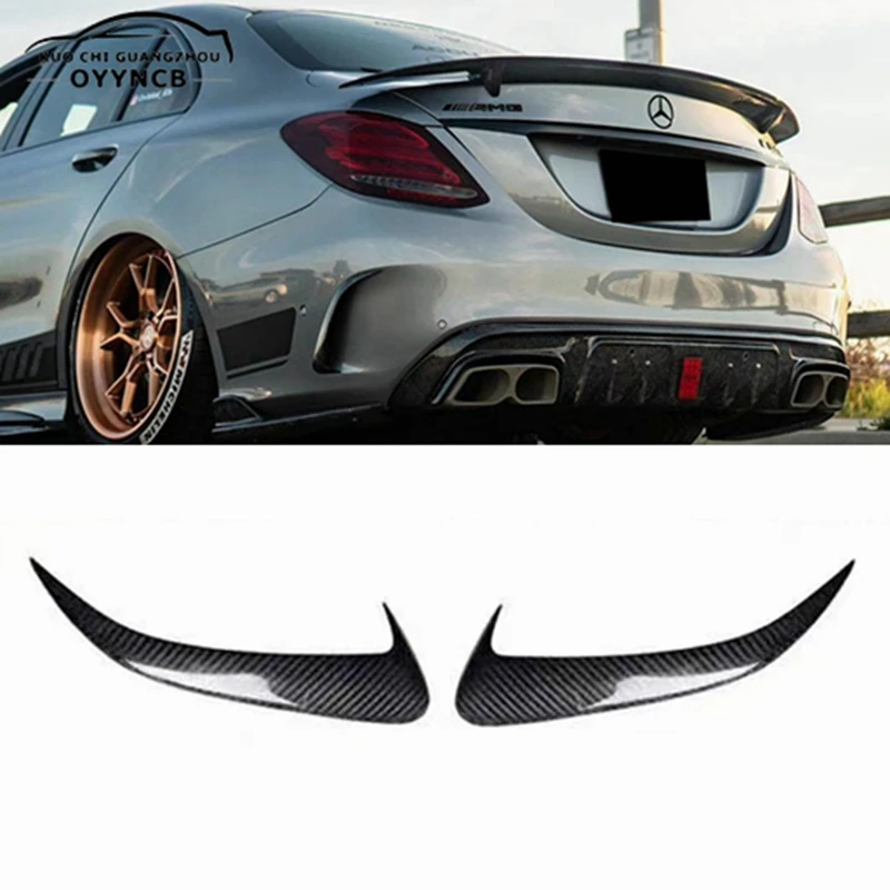 

Carbon Fiber Rear Side Front Air Outlet Diffuser Spoiler For Mercedes Benz C-Class W205 4-door C43 C63 AMG 2014 - 2019