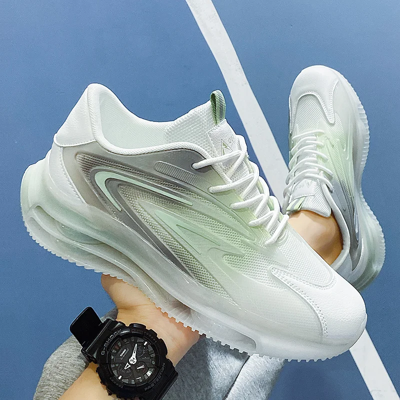 Men Walking Shoes Platform White Casual Sports Shoes Comfortable Athletic Trendy male Sneakers