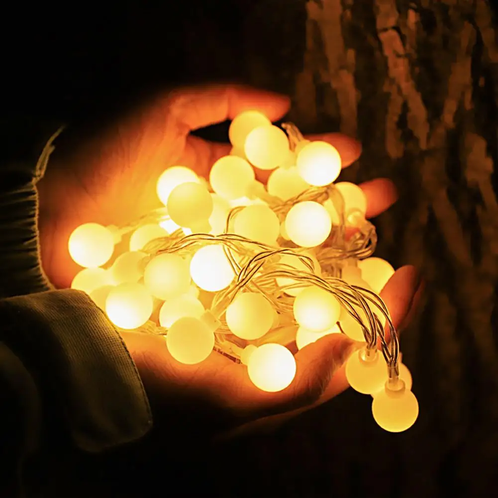 

1/3/5/10m Christmas String Lights Room Fairy Lights Strings Wedding Paty Wall Patio Party Globe Ball String Lights Home Decor