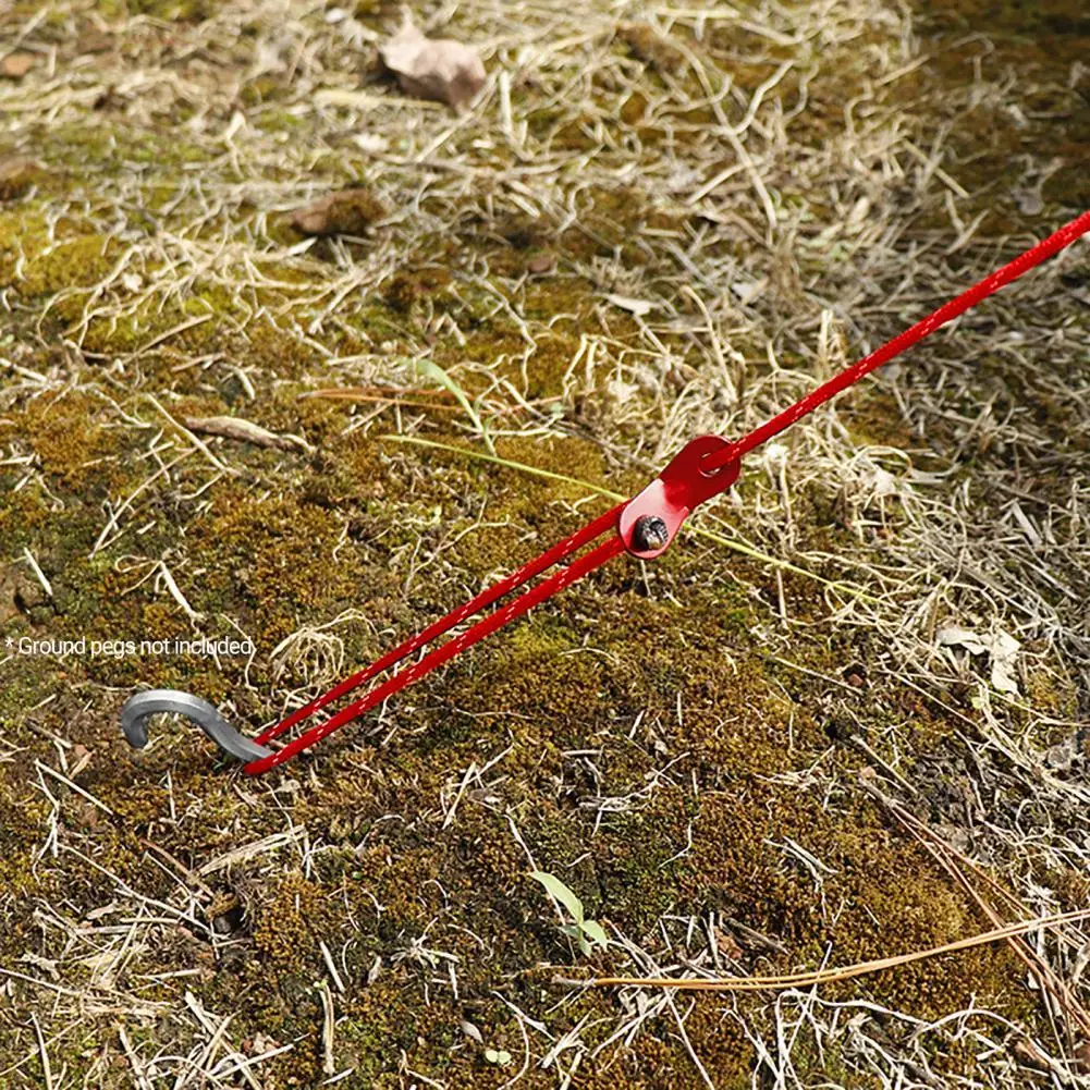 

13Pcs/Set Simple Adjustable Buckle Windproof Ropes Tent Reflective Ropes Durable Reliable