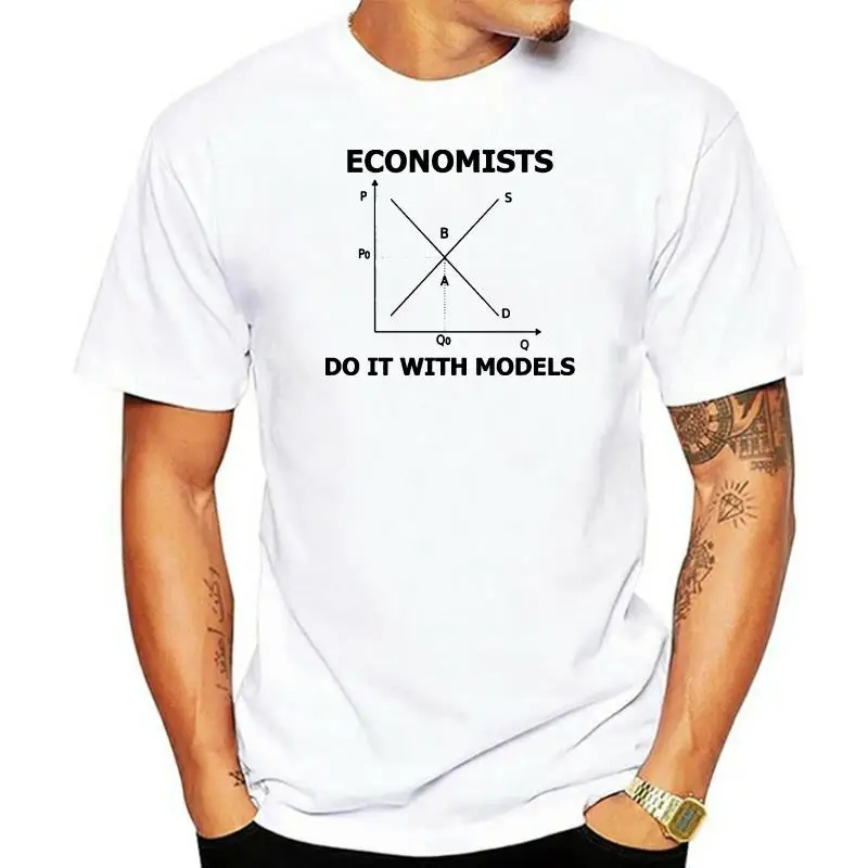 Мужская футболка с принтом 2022 хлопковая коротким рукавом экономисты делают это