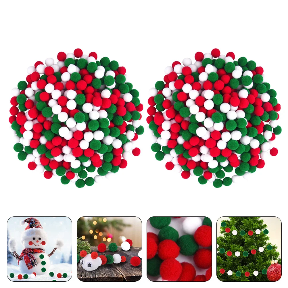 

Pompompom Christmas Fluffydiy Pomscrafts Plush Pompoms Colored Fur Fuzzy Artificial Decorationstree Tiny Faux Cats Decorative