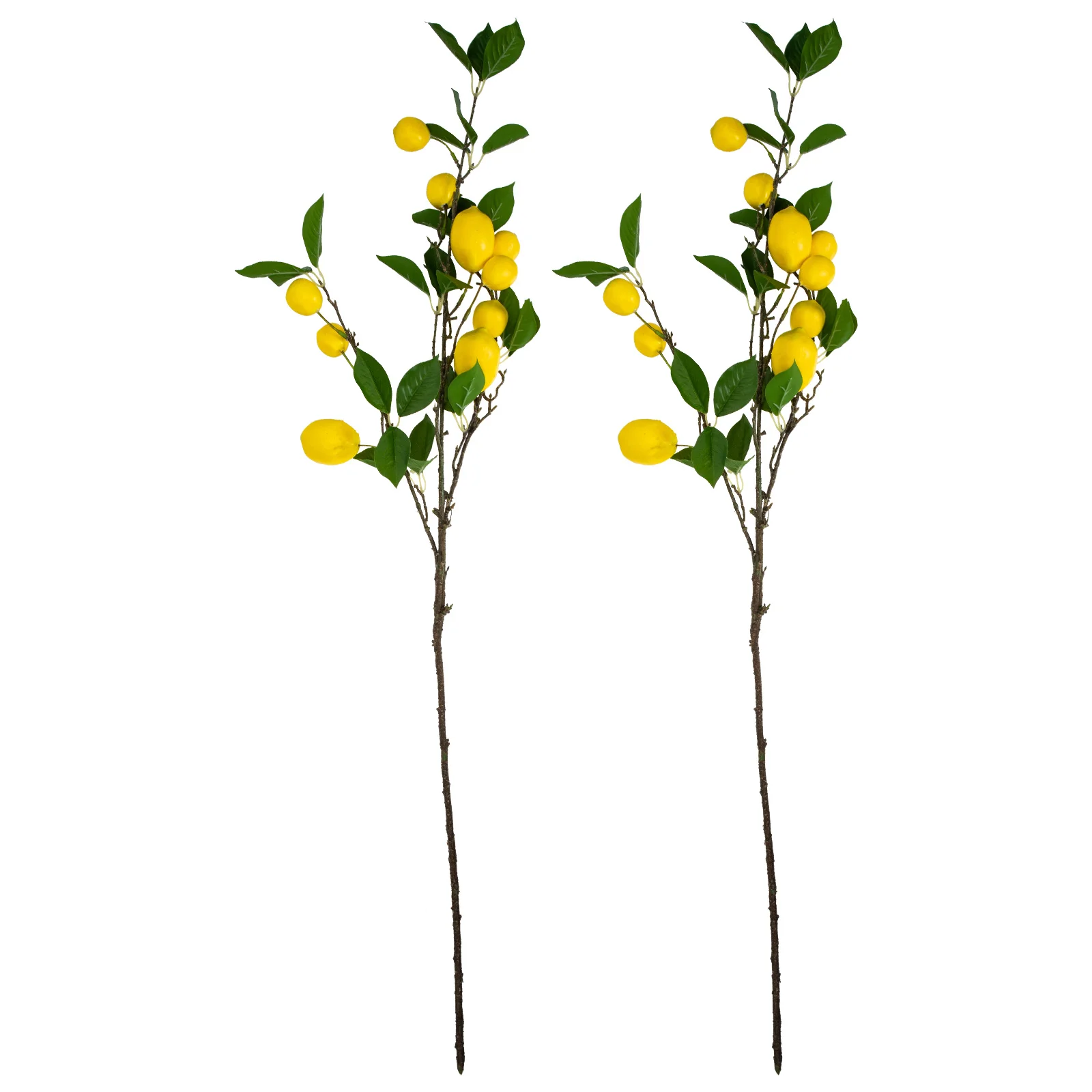 

Lemon Fake Tree Artificial Decorationbranch Decor Picks Fruit Branches Kitchen Stemsfruits Leaves Floral Vasehawaiian Party
