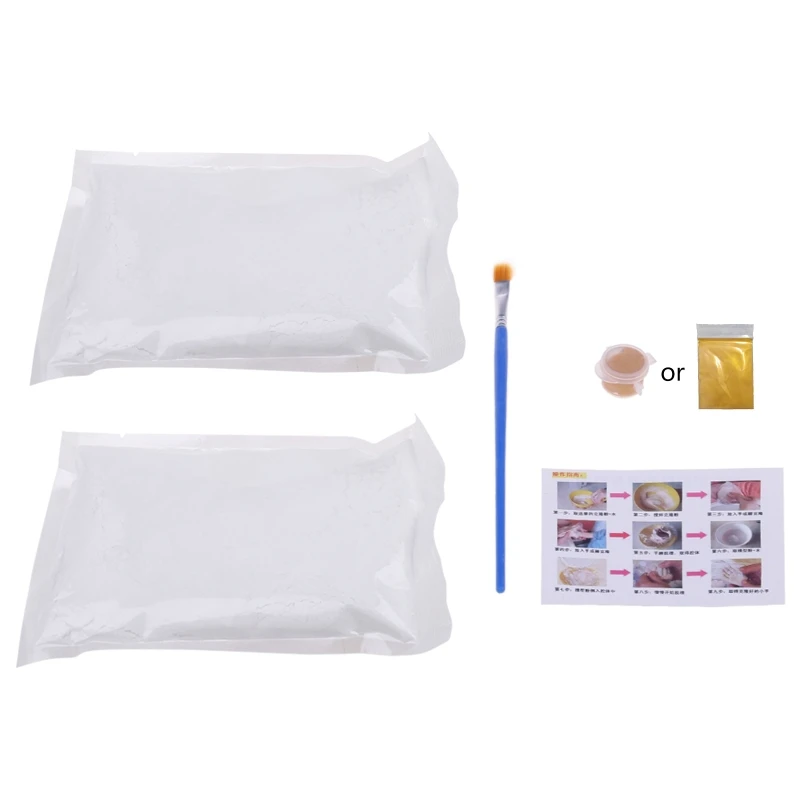 

3D Plaster Handprints Footprints Baby Kids Adult Hand Foot Casting Kit Keepsake
