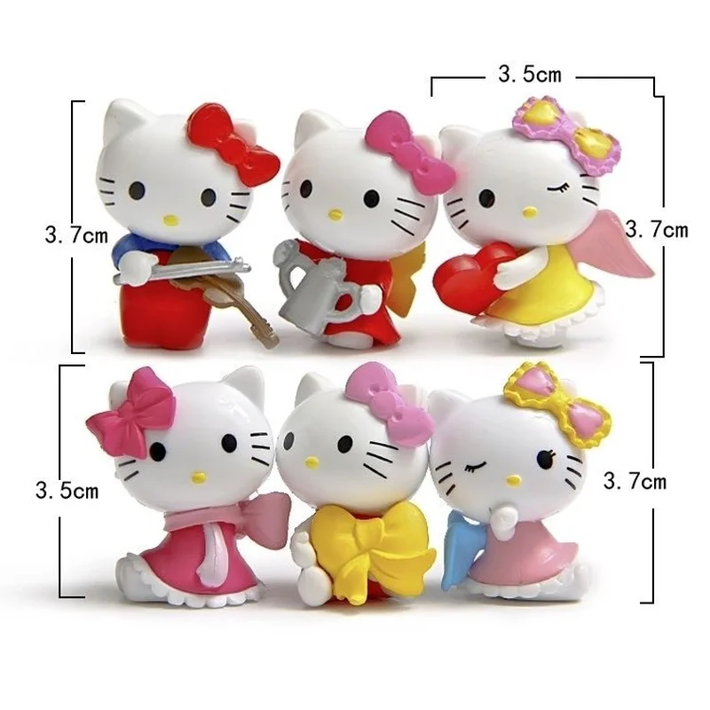 

Hello Kitty Cake Decorative Ornaments Children's Cartoon Scene Birthday Cake Decoration