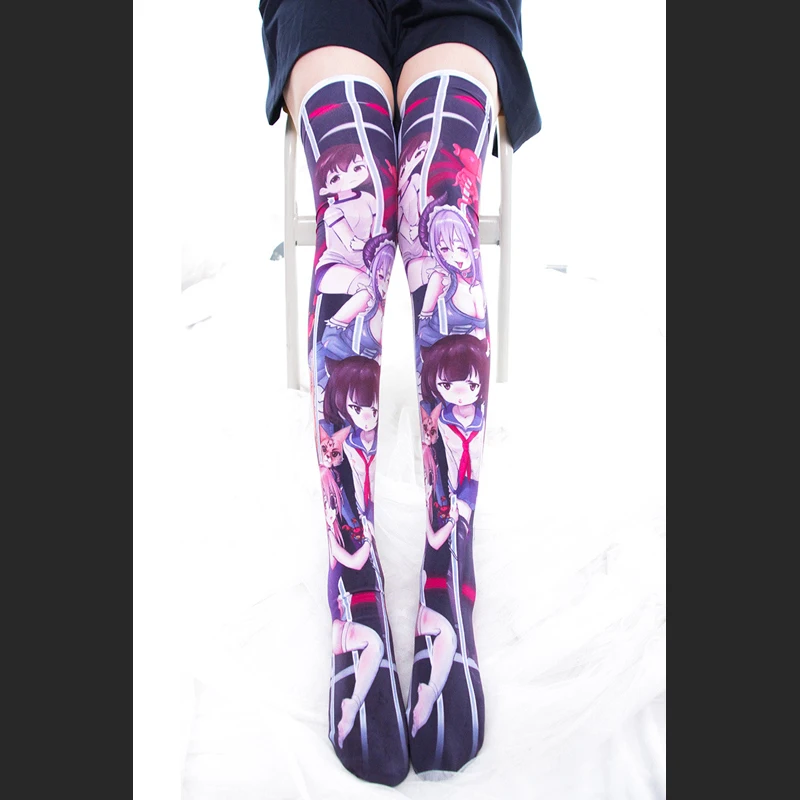 

Anime Seven deadly sins sloth lust wrath Lolita Party Pantyhorse JK Leg Cover Calf Socks Cosplay Prop Stockings
