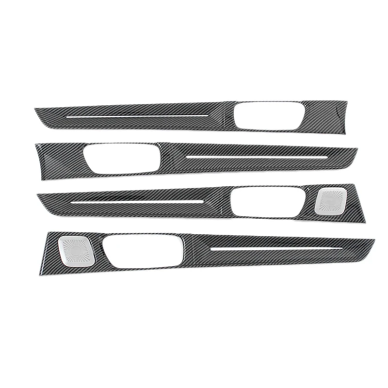 

For Honda Civic 11Th Generation 2021-2022 Carbon Fiber Inner Door Panels Strip Decoration Cover Trim with Horn Cover
