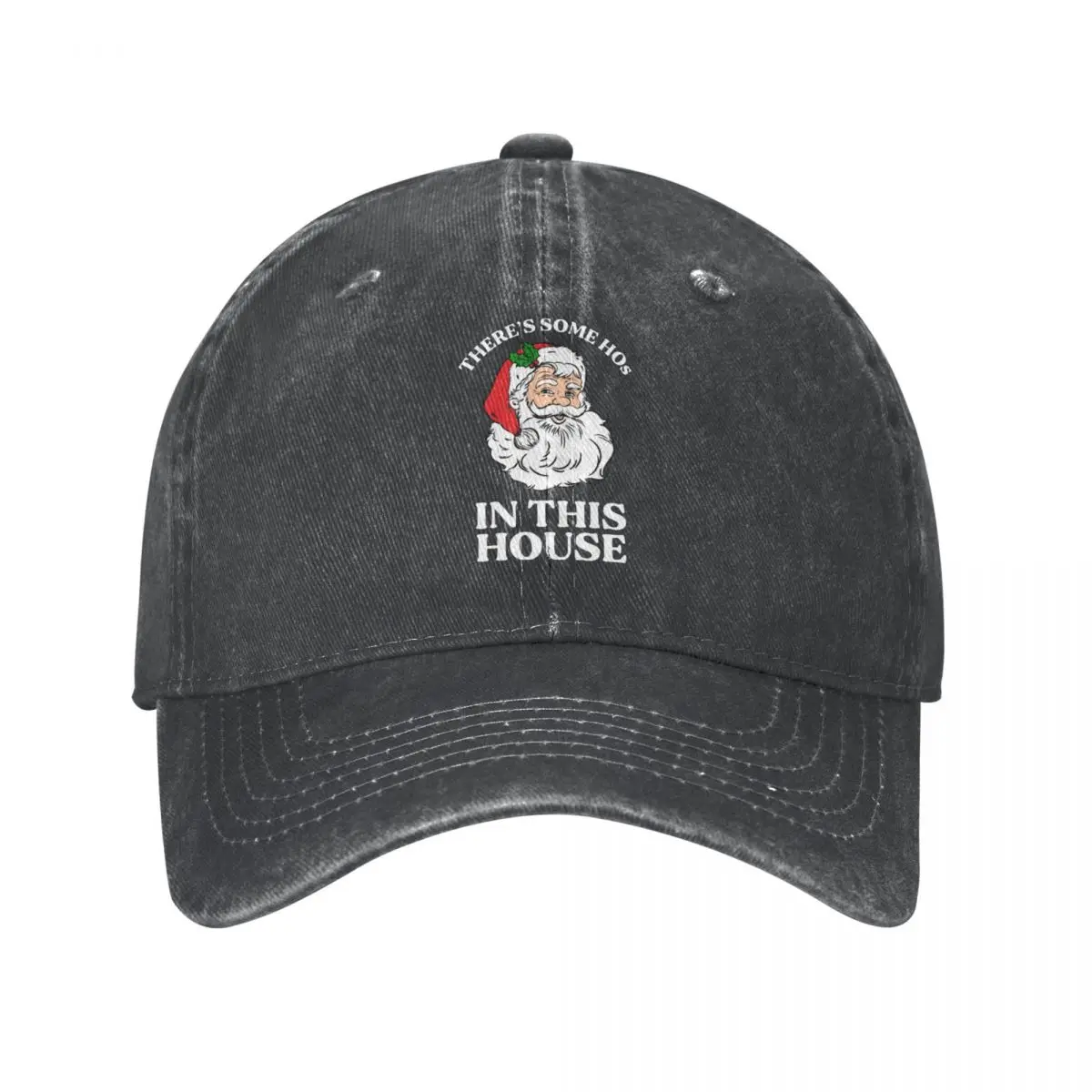 

Merry Christmas Santa Unisex Style Baseball Caps Distressed Denim Caps Hat Vintage Outdoor All Seasons Adjustable Snapback Cap