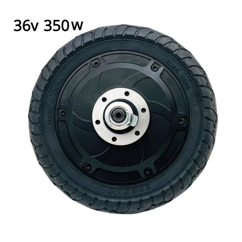 

Аксессуары для модификации электроскутера, 8 дюймов, 24 В, 48 В, 36 В, 350 Вт, двигатель с маленьким дельфином, бесщеточный мотор ступицы колеса, дисковый тормоз