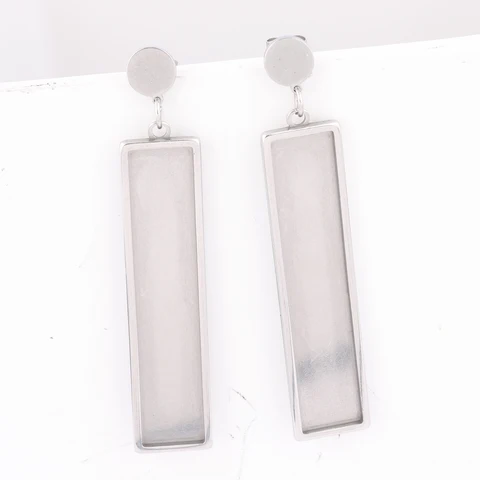 Основания для сережек Onwear, нержавеющая сталь, 10x50 мм, 6 шт.