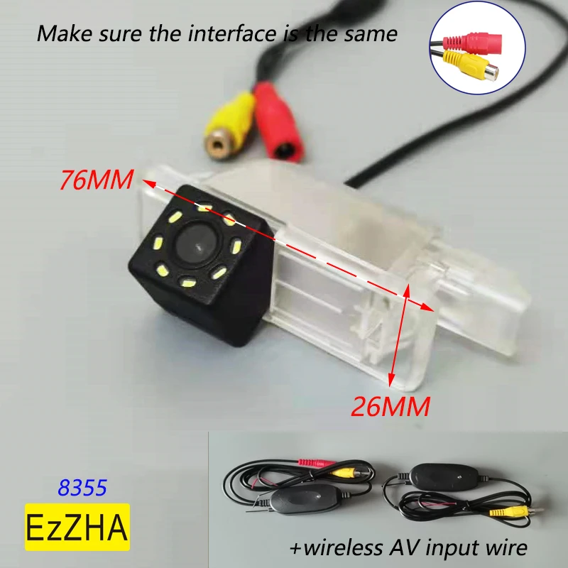 

4 светодисветильник да, динамическая траектория, треки, HD Автомобильная камера заднего вида для Peugeot 1007 2008 208 301 307 308 406 407 408 508 607 806