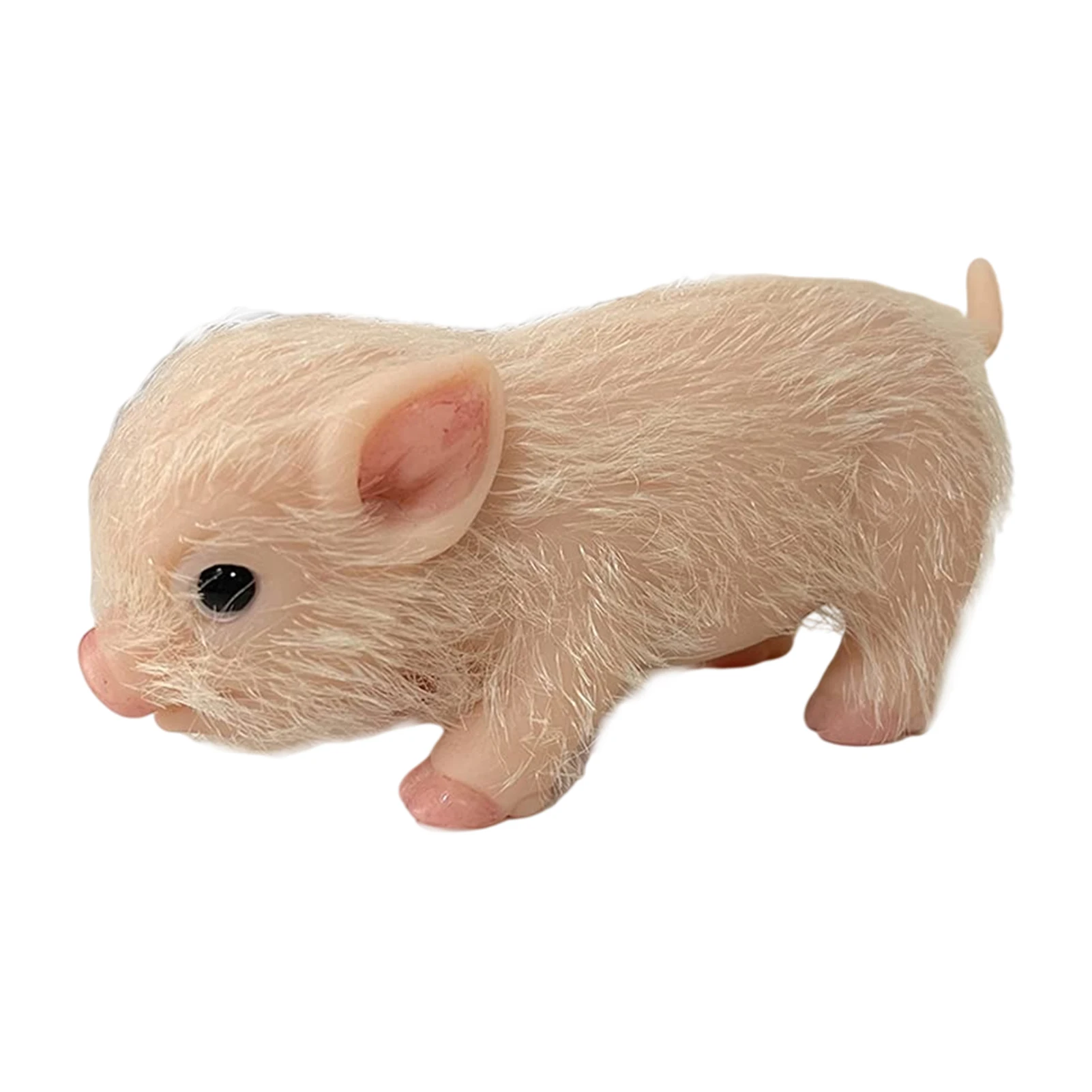 

5 Inch Soft Silicone Pig Doll 5'Doll Full Body Silicone Piglet Cute Vivid Piglet Reborn Baby Piglet Reborn Dolls Hand Rooted