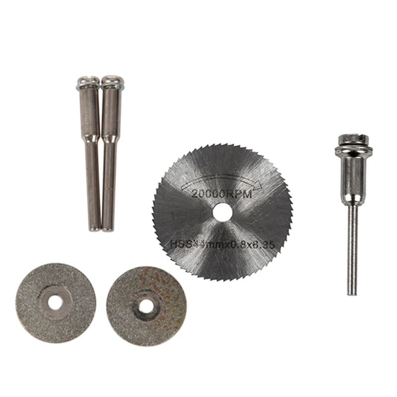 

10X Diamond Cutting Wheel Discs Blades + 2 Arbor Shaft With 7X HSS Circular Wood Cutting Saw Blade