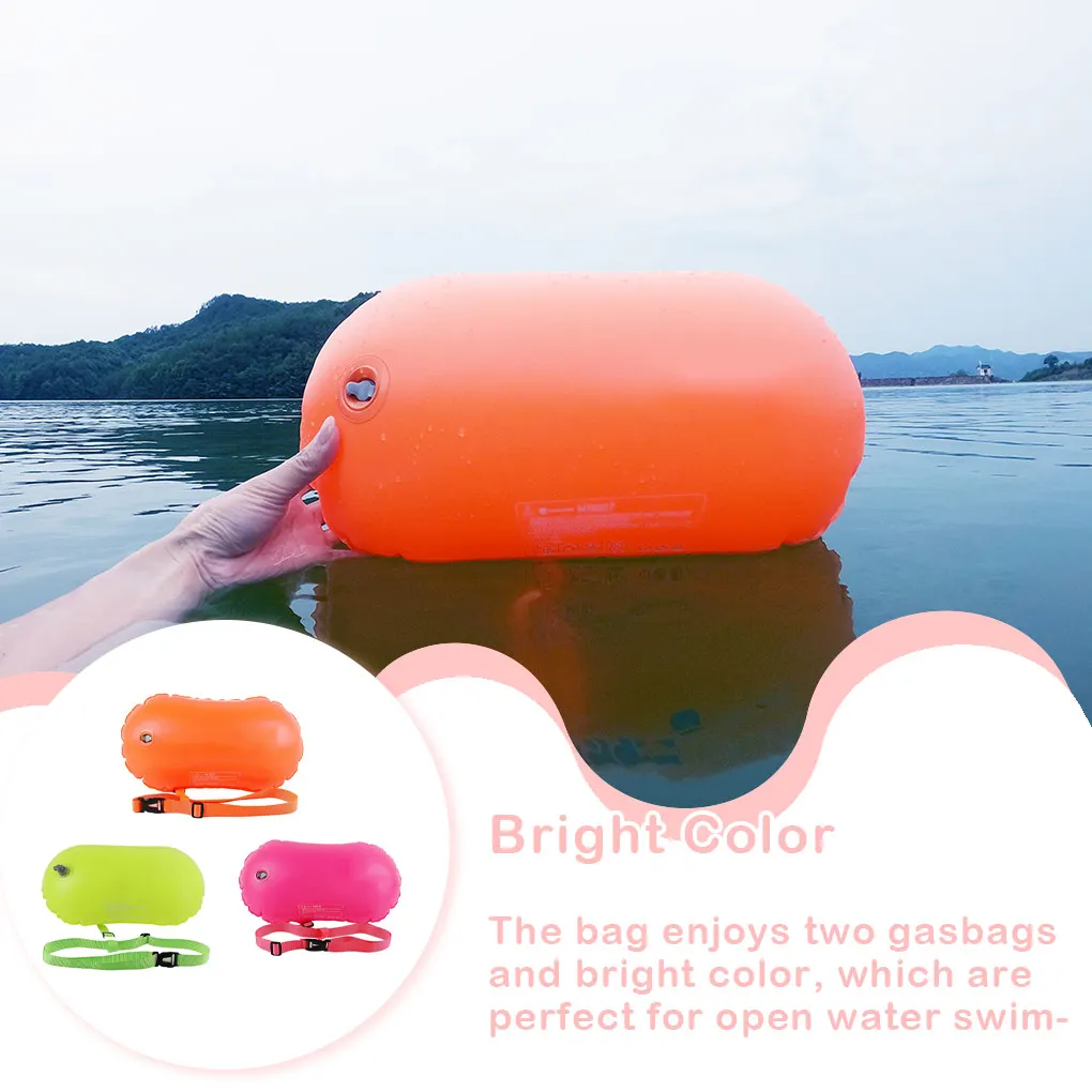 

Сухая сумка для плавания, надувной водонепроницаемый буй, безопасная сумка для водных видов спорта, вспомогательный инструмент, сумки для к...