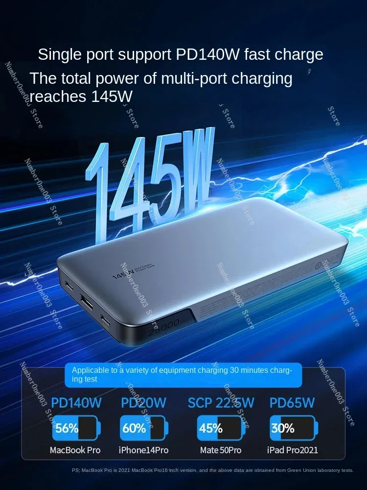 Power Bank для ноутбука большой емкости 145 Вт 100 высокая мощность мобильный блок