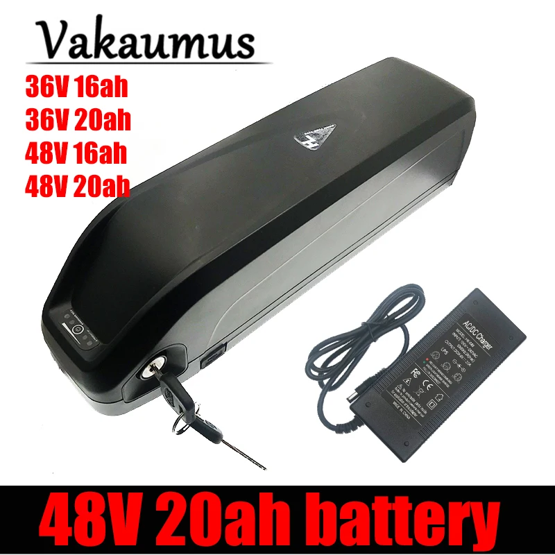 

Литий-ионный аккумулятор Hailong с USB 48 в 16 Ач 48 В 20 Ач, электрический велосипед, аккумуляторная трубка с зарядным устройством для двигателя 250 Вт...
