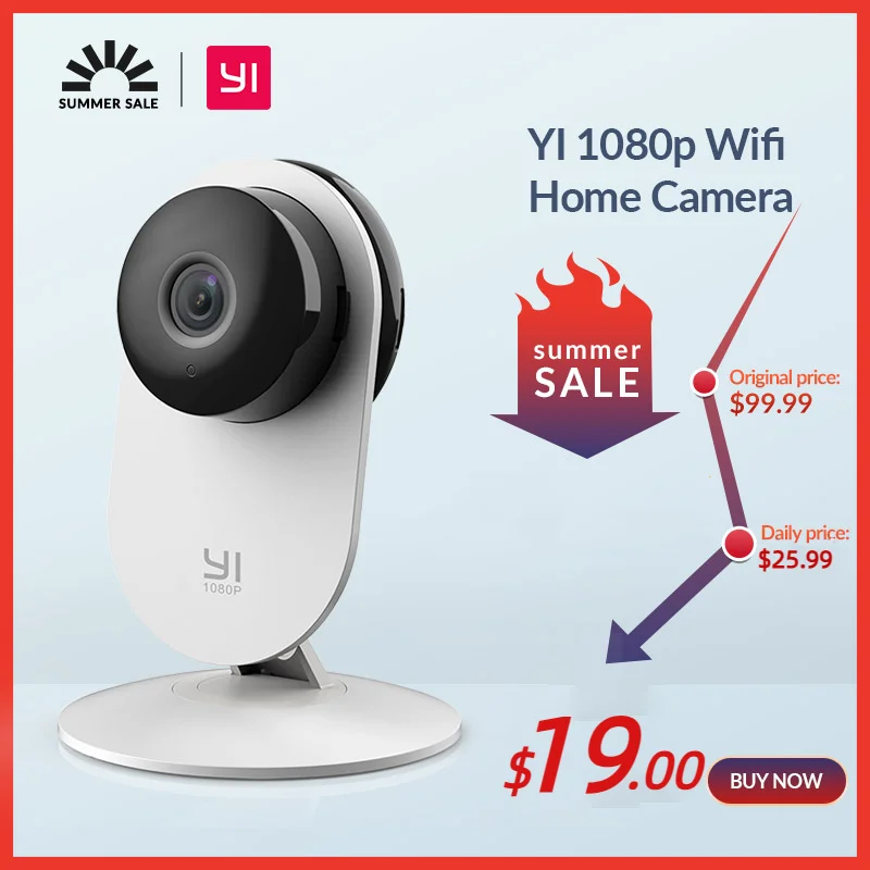 YI 1080p Smart Home Camera Indoor AI Human/Dog Cat Pet Wifi Security Cam Surveillance System with Night Vision Activity Zone