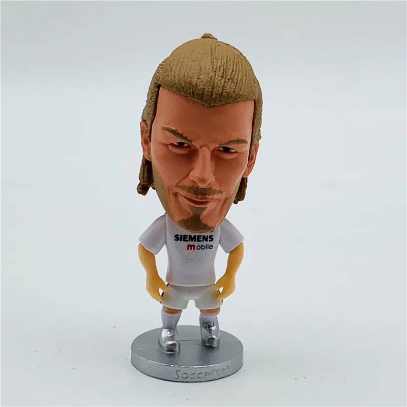 

Soccerwe 2.55" Height Soccer Star Dolls RM 23# Beckham Figures White 2005
