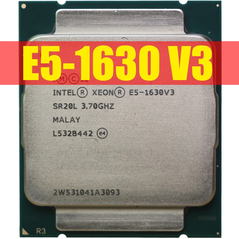 

ЦП Xeon E5-1630 V3 SR20L 3,70 ГГц телефон процессор X99 DDR4 D4 материнская плата платформа для комплекта Intel xeon