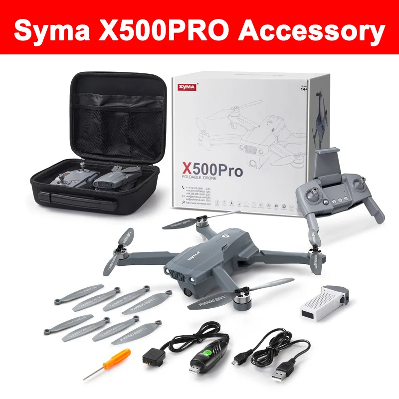 

SYMA X500Pro X500 PRO Дрон оригинальный аксессуар пропеллер/аккумулятор/зарядное устройство для аккумулятора/зарядное устройство контроллера/корп...
