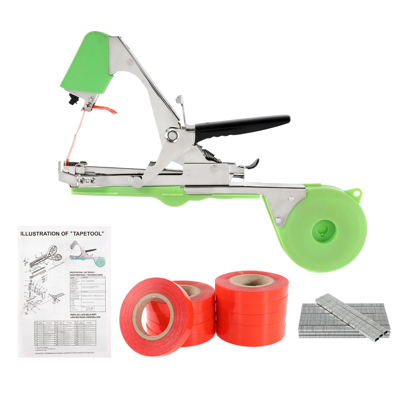 Garden Tools Binding Tapetool Vegetable Stem Strapping Tapener Branch Tying Machine Tools Plant Vegetable Grapevine Crops