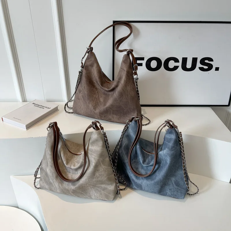 Вместительная сумка из искусственной ковбойской кожи женские сумки