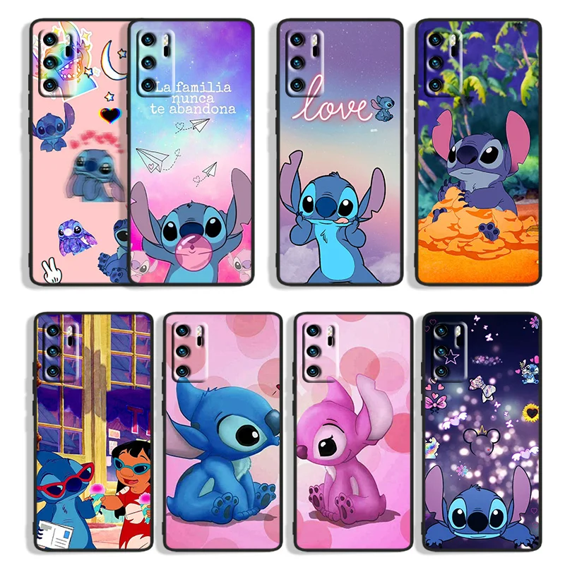 

Stitch Abomination Little Monster For Huawei Mate 40 30 20X 10 Lite P Smart S Z Plus Pro 2021 2020 2019 2018 Black Phone Case