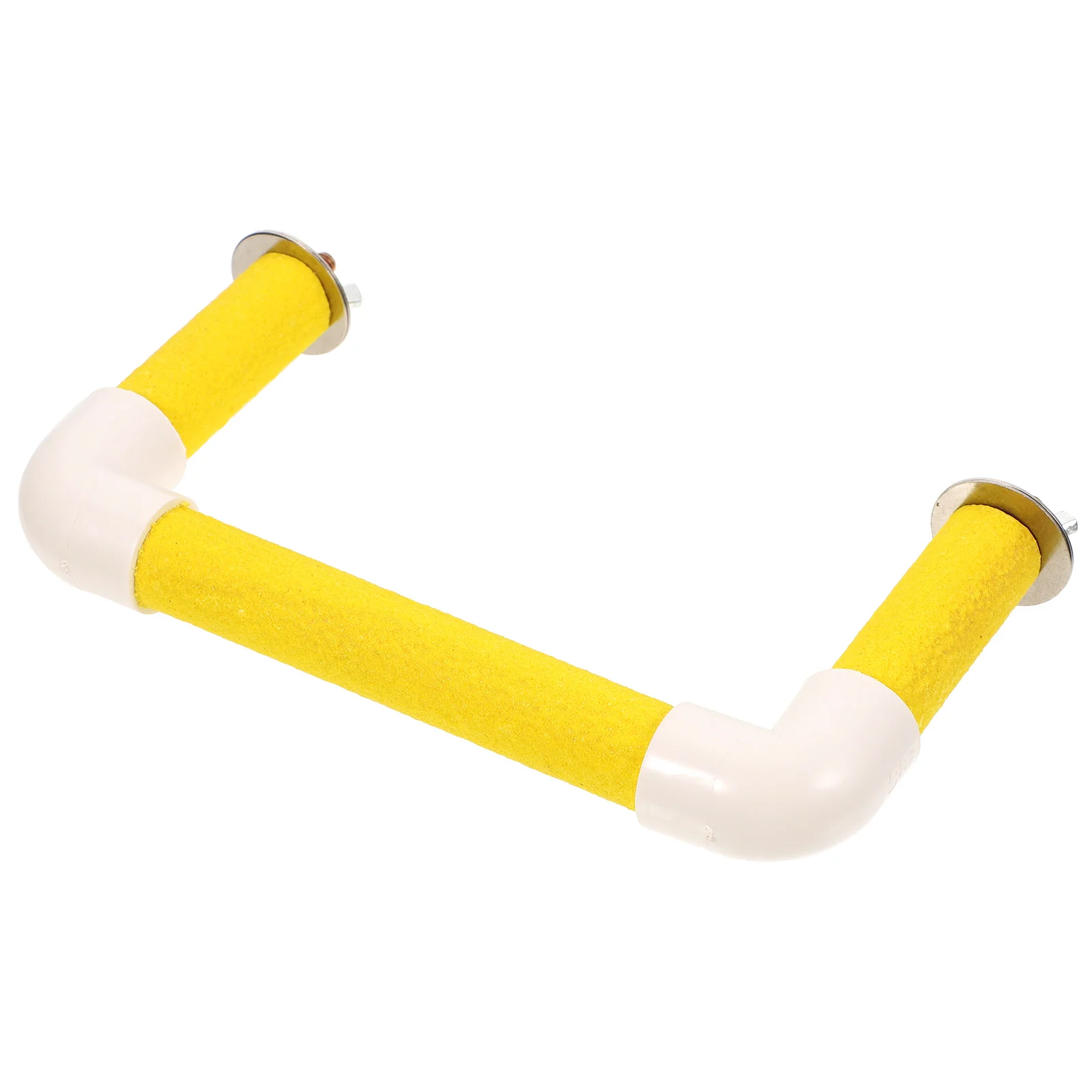 

1 set of Pet Bird Platform Sand Bird Paw Grinding Stick U Shape Parrot Perch Stand