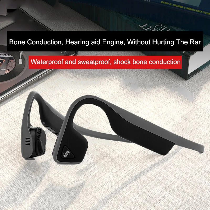 

AS600 Bone Conduction Bluetooth Headset Sports Wireless Non-ear Bone Sensing Hanging Ear