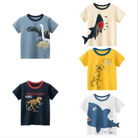 boys dinosaur t shirts cartoon printed children tees tops short sleeve clothes for summer kids outfits baby toddler clothing