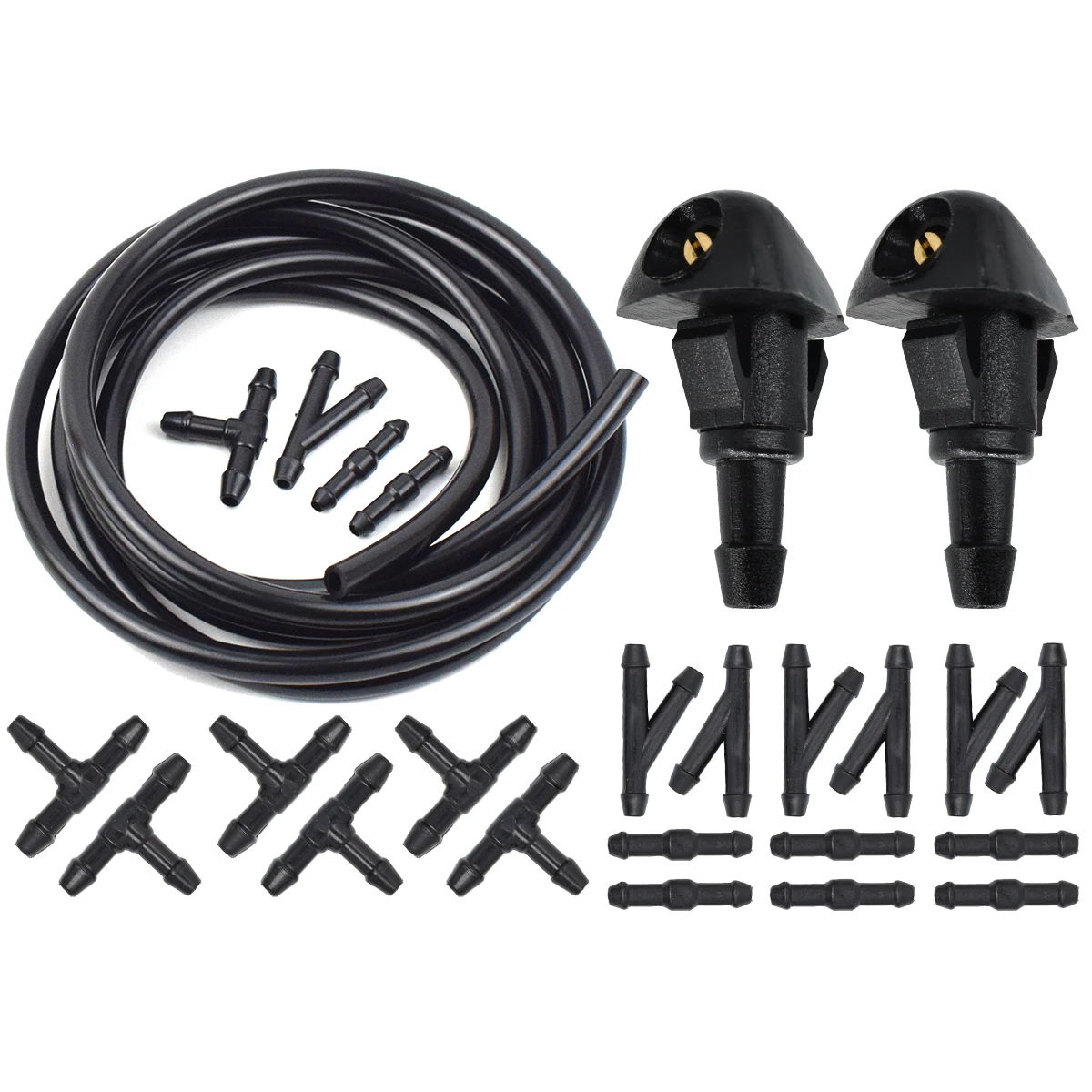 

Передняя форсунка омывателя, струйный распылительный шланг, труба для Honda Accord Civic 6 7, подходит для Jazz CR-V Prelude Shuttle, насадки для лобового стекла автомобиля