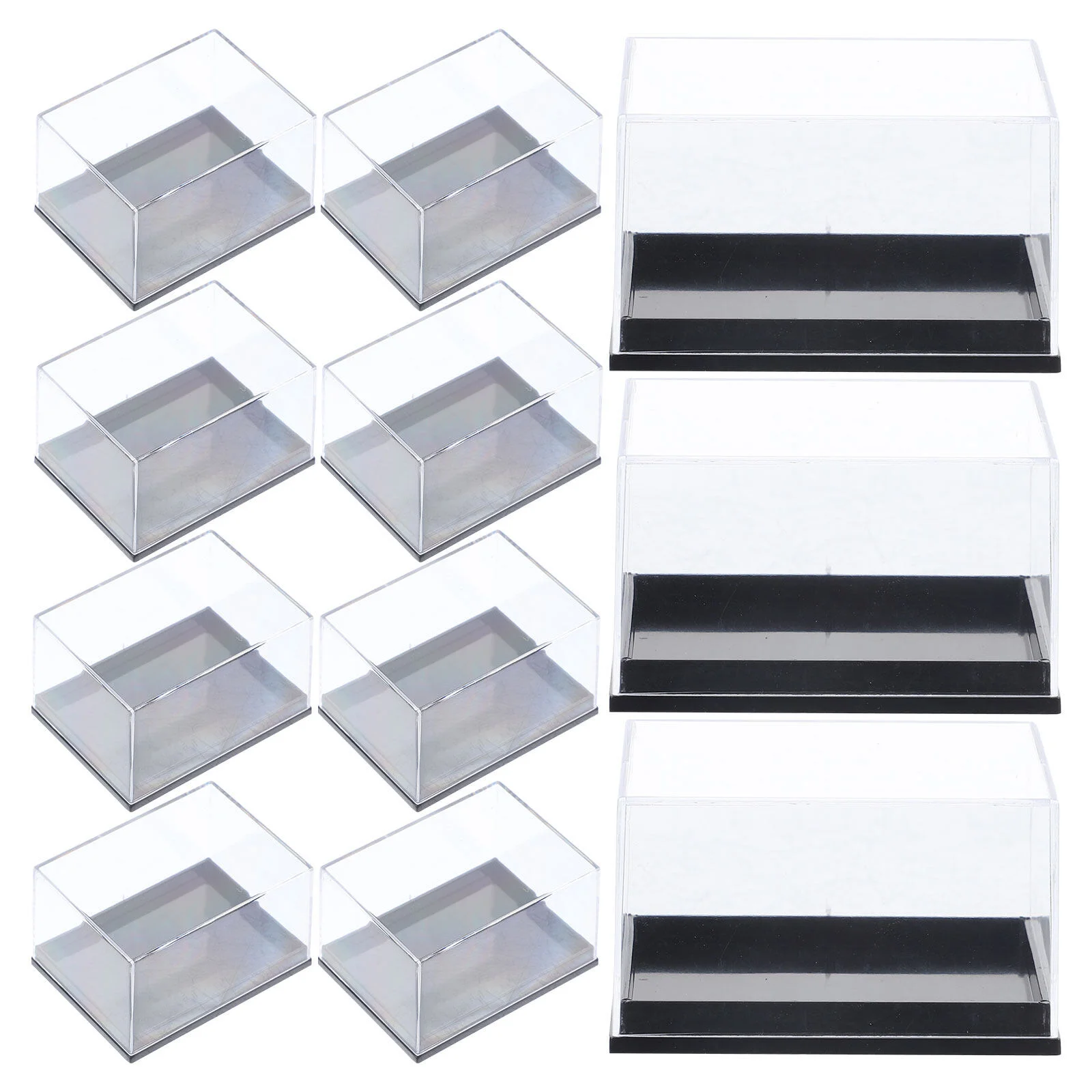 

12 Pcs Plastic Display Box Mineral Sample Case Clear Display Shell 5.5X4.1X3.2CM Specimen Boxes Transparent Storage